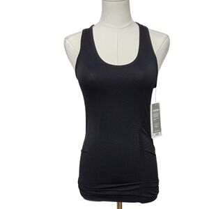 Athleta Shirt Womens XXS‎ Black Speedlight Tank Unstinkable Wicking Racerback